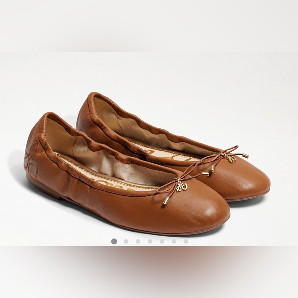 Sam Edelman Women’s Felicia Flat in Saddle Leather (Brown)| Size: 6.5 N